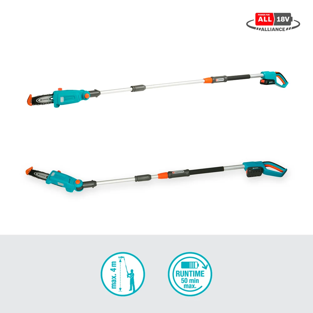 Elagueuse sur perche TCS 20/18V P4A Kit prêt à l’usage 4,0 m sans fil – Gardena (vue 3)