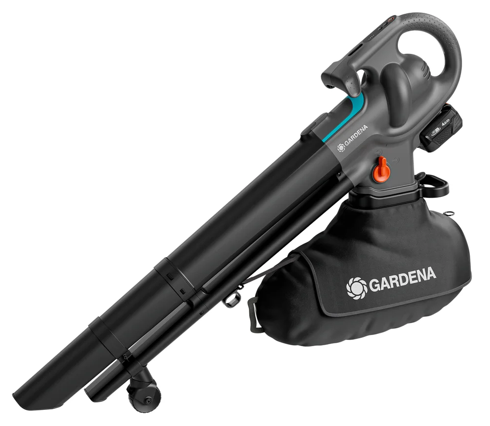 Aspirateur souffleur broyeur 3-en-1 PowerJet Collect 18V P4A,Kit prêt-à-l’usage – Gardena