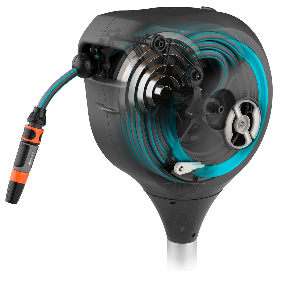 Dévidoir Gardena automatique pour terrasse RollUp M 20 m – Gardena (vue 2)