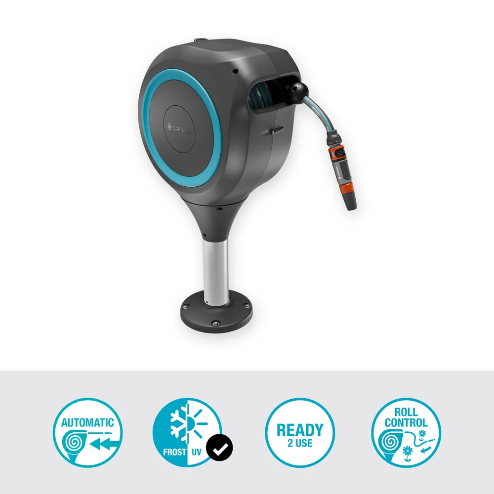 Dévidoir Gardena automatique pour terrasse RollUp M 20 m – Gardena (vue 3)