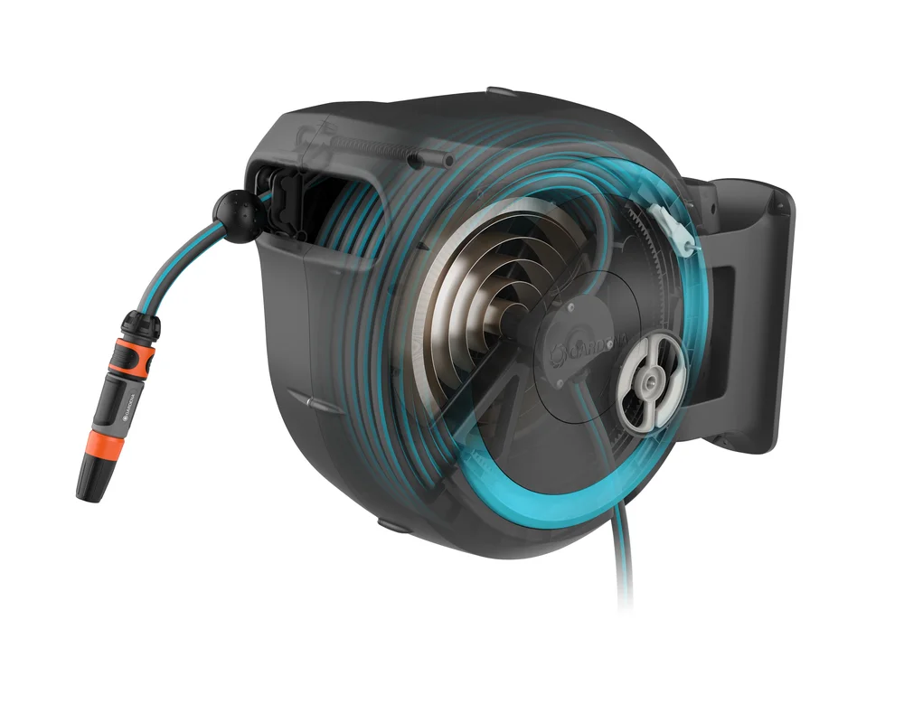 Dévidoir Gardena automatique mural RollUp L 30m – Gardena (vue 2)